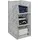 Relaxdays Schrank Organizer 3er Set stapelbare Aufbewahrungsboxen 24,5 x 33,5 x 43,5 cm grau