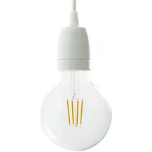 creative cables - E27-Lampenfassungs-Kit aus Porzellan - Weiß