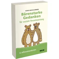 Beltz Bärenstarke Gedanken für soziale Verantwortung: 32 Affirmationskarten