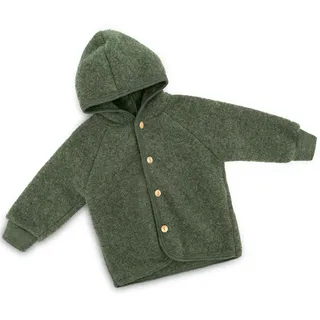 Engel Natur ENGEL Baby Kapuzenjacke Schilf, Dunkelgrün, 50/56