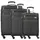 d & n Travel Line 6704 Koffer-Set 3-tlg. grau