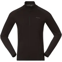 Bergans Inner:Pure Merino Half Zip Herren Schwarz XL