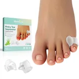 Welnove Gel-Zehenspreizer hallux, 12er-Pack Abstandshalter für kleine Zehentrenner, mit Aloe Vera-Extrakt angereicherte Silikon-Abstandshalter für kleine Zehen