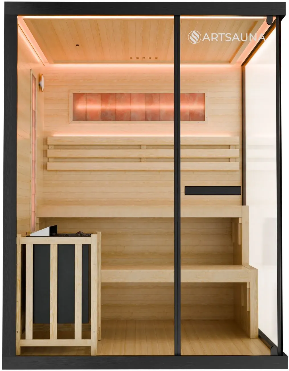 Traditionelle Sauna Vantaa - Schwarz