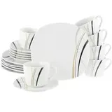 CreaTable Square Kaffeeservice 18-tlg. weiß