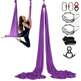 Vevor Aerial Yoga Hängematte Lila 8 x 2,8 m