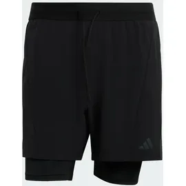 adidas D4T Workout 2in1 Shorts schwarz