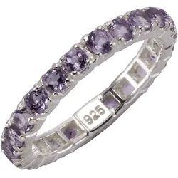 Zeeme Gemstones Ring 925/- Sterling Silber rhodiniert Amethyst