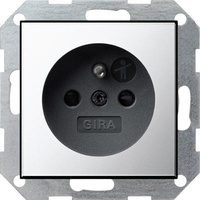 Gira Anthrazit (0453 28) SCHUKO-Steckdose mit integriertem erhöhten Berührungsschutz (Shutter) und Symbol