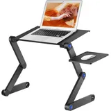 Laptop-ständer – Klappbarer Betttisch, Pc-tisch, Neigbarer Leseständer Für Sofa, Buch, Zeitschrift Und Frühstück, Mausablage Inklusive