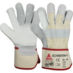 Hase SCHWERIN-V, Arbeitshandschuh aus Rindspalt-/Rindnarbenleder