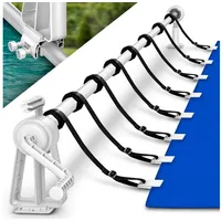 tillvex Pool Aufroller Premium Aluminium Kunststoff 1,05-6,15 m