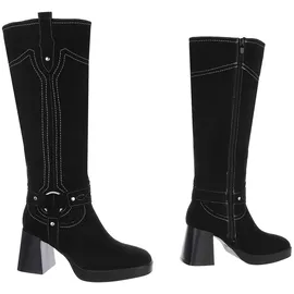 Ital-Design High-Heel-Stiefel Damen Schwarz 40
