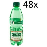 48x Uliveto Acqua Minerale Effervescente Naturale Mineralwasser sprudelnd 0,5Lt