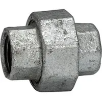 Riegler Verschraubung 330, IG/IG, Rp/Rp 1/2, schw. Temperguss feuerverz.