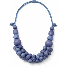 COLLEZIONE ALESSANDRO Kette mit Anhänger Bea Blau / Holz