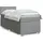 vidaXL Boxspringbett 180 x 200 cm Hellgrau