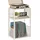 VASAGLE Plattenspieler-Ständer 3 Etagen 100 x 30 x 80 cm Weiß