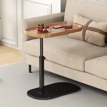 Beistelltisch C Form Höhenverstellbar Klein Couch Modern Holz Sofa