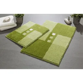 GRUND Badematte Grün 50 x 50 cm mit Ausschnitt