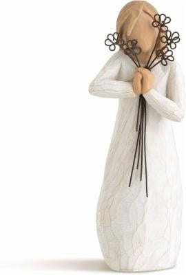 Willow Tree 26155 Figur Freundschaft, Natur, Polyresin, 3,8 x 3,8 x 14 cm