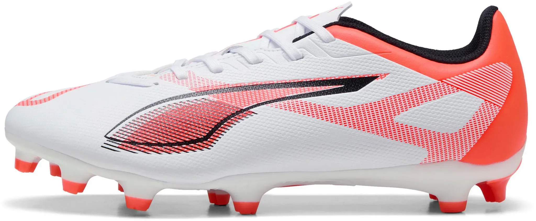 PUMA ULTRA 5 PLAY FG-AG Wns Fußballschuhe Damen in puma white-puma black-glowing red, Größe 39 - weiß