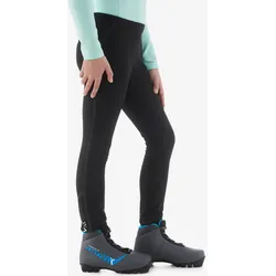 Langlaufhose Tights Kinder - XC S 100 schwarz Gr. 152 - 12 Jahre