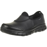 SKECHERS Damen Sure Track Sicherheitsschuhe, Black Leather, 39 EU