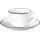 Asa Selection Espressotasse Ligne Noire 2tlg. Porzellan Weiß