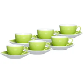 Ritzenhoff & Breker DOPPIO Kaffeetasse 0,2 l Grün 6 St.