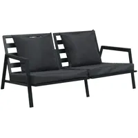 vidaXL Garten-Lounge-Set 4-tlg. dunkelgrau 47818