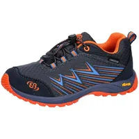 Brütting Chesna Low Cross-Laufschuhe, anthrazit/blau/orange, 29 EU
