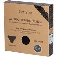 BERTYNE La Culotte Menstruelle - Dentelle Coton bio Flux moyen Taille L Noir 1 pc(s)