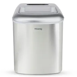 H.Koenig  Eiswürfelmaschine KB20 / ca. 12 kg Eiswürfel pro Tag /  Produktionszeit 10-13 min. / 2 Eiswürfelgrößen / Wasserstandsanzeige / 120 W