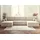 best mobilier Dellia Wohnlandschaft u-form 7-sitzer mit schlaffunktion mit bettkasten aus Cord Beige