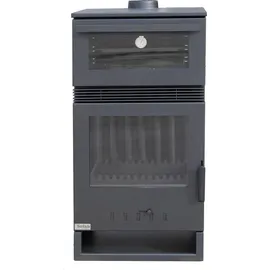 Teba TKS 15 Stahl Schwarz/Abdeckplatte Glas