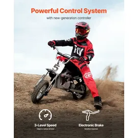 Vevor 1800 W Elektrischer Bürstenloser Gleichstrommotor-Bausatz, Elektromotor – 48 V 4500 U/min Motor mit verbessertem Drehzahlregler, Gasgriff-Bausatz für Go Karts, E-Bikes, Motorräder, Roller