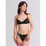 erlich textil String FLUID LACE STRING in schwarz | Gr.: 38