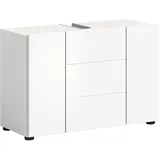 WELLTIME Waschbeckenunterschrank BIEL 82 x 34 x 56 cm Weiß