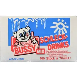 Bussy Wassereis zum Selbsteinfrieren Mix 100 Portionen x 70ml (7l)