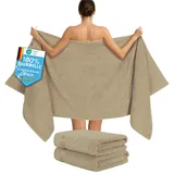 hammetex Saunatuch 80 x 200 cm beige 2 St.