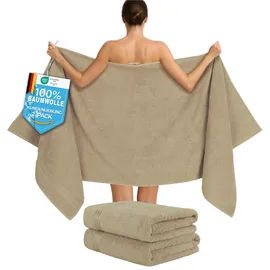 hammetex Saunatuch 80 x 200 cm beige 2 St.