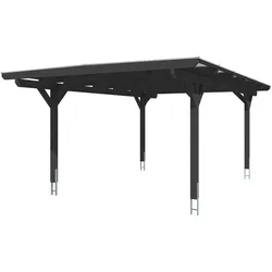 Einzelcarport SKANHOLZ "Odenwald", grau (anthrazit), H: 238cm, Carports