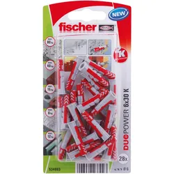 fischer 534993, Schrauben- & Dübelsatz, Mauerziegel, Beton, 30 mm, 6 mm, 4 cm, 4