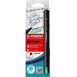 Stabilo dr!ver Fineliner-Set farbsortiert 0,4 mm, 4 St.