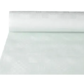 Papstar Papiertischtuch mit Damastprägung 10 m x 1 m weiss.