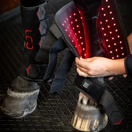Horseware LED Red Light Therapy Gamasche Größe:Full Left Farbe:Schwarz