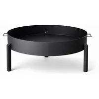 Aga Robuste Feuerstelle Ø 80 cm aus Metall – Feuerschale, Feuerkorb und Terrassenofen für Garten & Terrasse, Gartengrill für Camping und Lager...