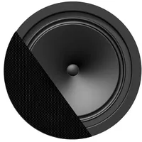 Audac CENA812/B Einbaulautsprecher, rund, 1x8", 20W/8Ohm, 100V (12W/6W), schwarz