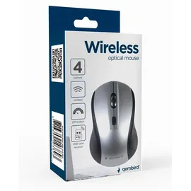 Gembird MUSW-4B-02 Wireless Mouse schwarz/silber